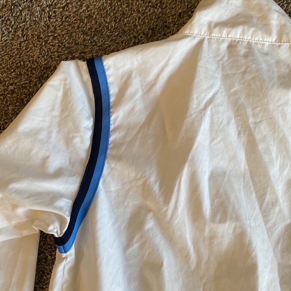 PUMA White Track Full Zip Windbreaker, Mock neck, Women’s size M - Picture 11 of 12